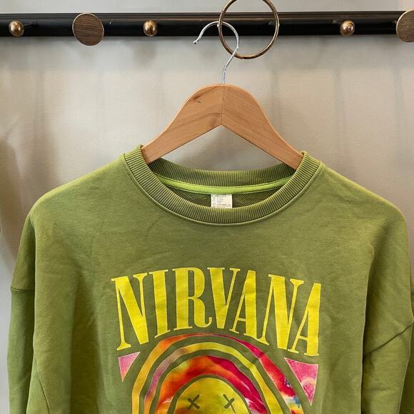 Nirvana Smiley Face Tie-Dye Sweatshirt | Official Merch, Small, 90s inspo, NWOT - Picture 6 of 7